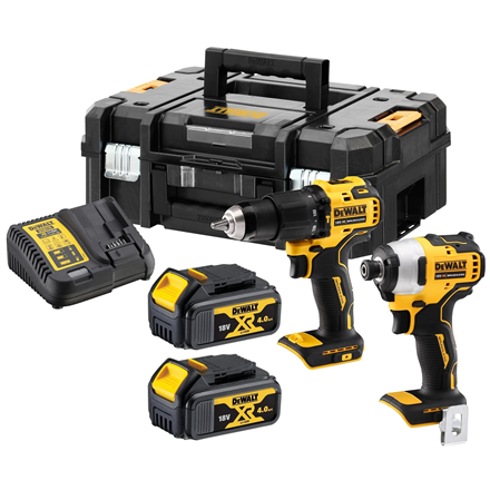 DEWALT 18V XR Brushless Twin Kit - 2 X 4Ah DCK2062M2T-QW