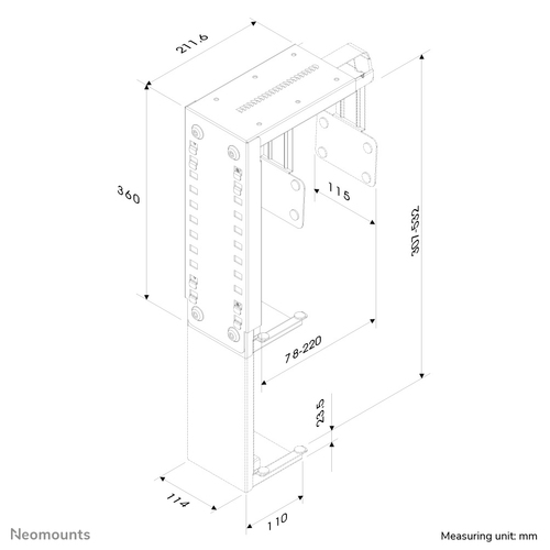 NEOMOUNTS CPU-D100BLACK — pilt 3