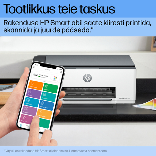 HP Smart Tank 580 AiO 12/5ppm Printer — pilt 4