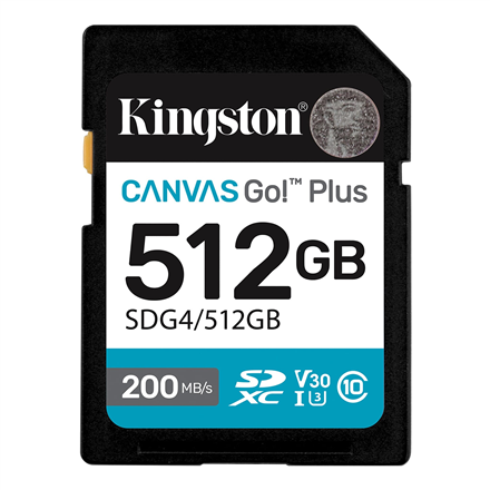 KINGSTON 512GB SDXC Canvas Go Plus Gen4