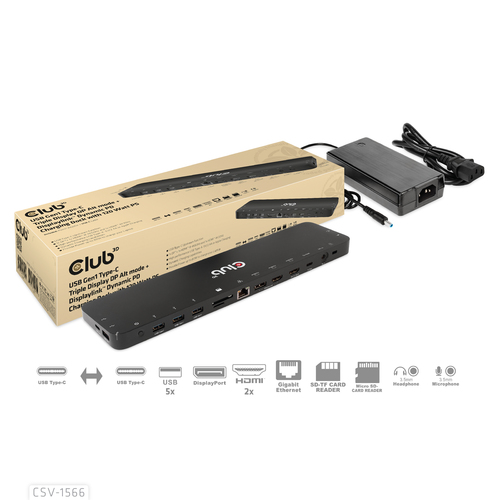 CLUB 3D CLUB 3D USB C GEN 2 DOCK — pilt 2