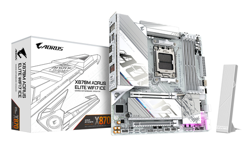 GIGABYTE X870M A ELITE WF7 ICE AM5